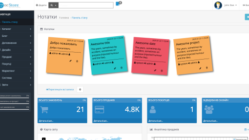 Заметки администратора для OpenCart
