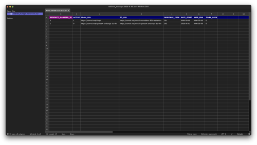 301 redirect manager for OpenCart