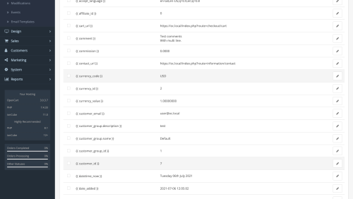 Расширенные профессиональные шаблоны писем OpenCart