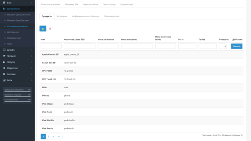 SEO Backpack – Все инструменты SEO в одном месте для OpenCart