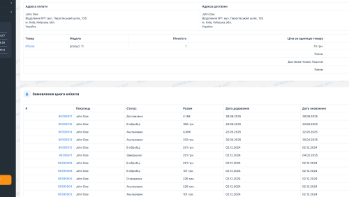 All customer orders + search by phone in OpenCart